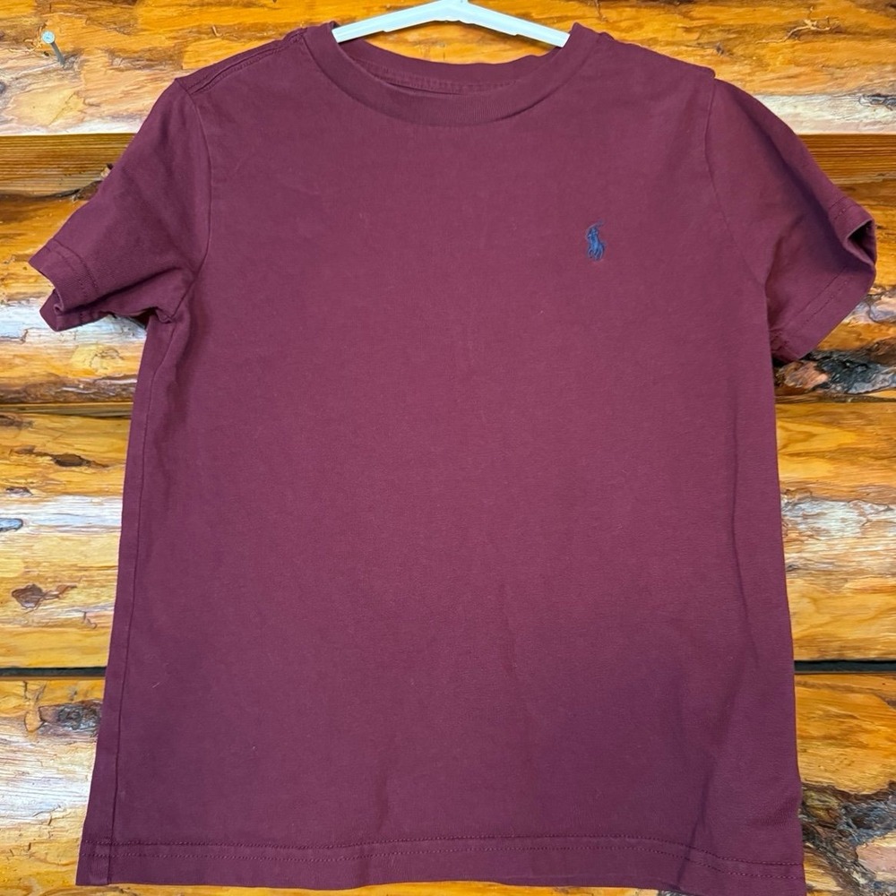 Polo Ralph Lauren Burgundy Short Sleeve Shirt Size 4T